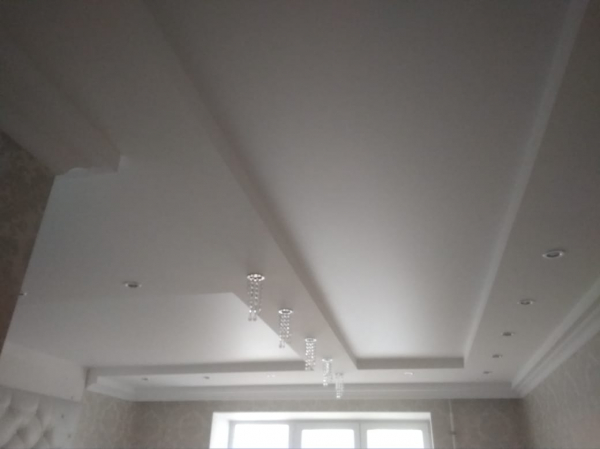 Многоуровневые натяжные потолки