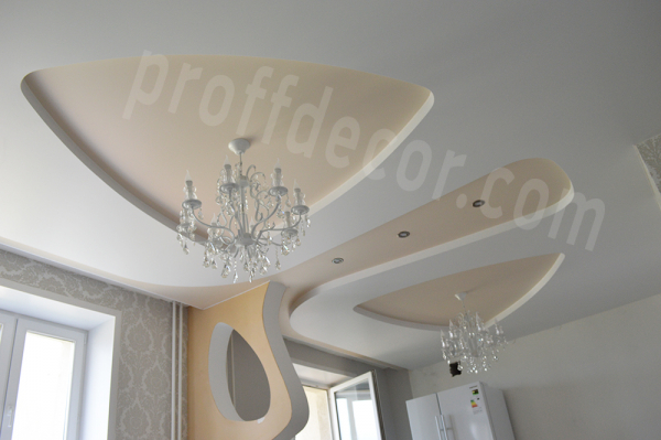 Фото натяжного потолка